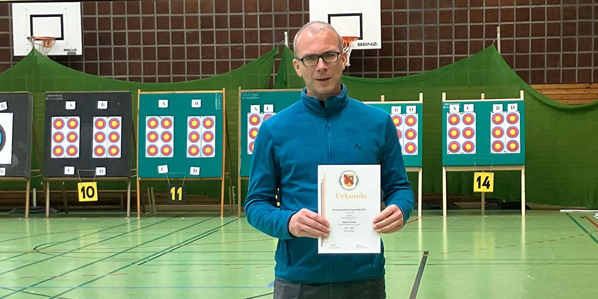 Platz zwei für Jürgen mit dem Compoundbogen